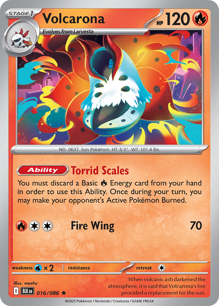Volcarona - Black Bolt - 016