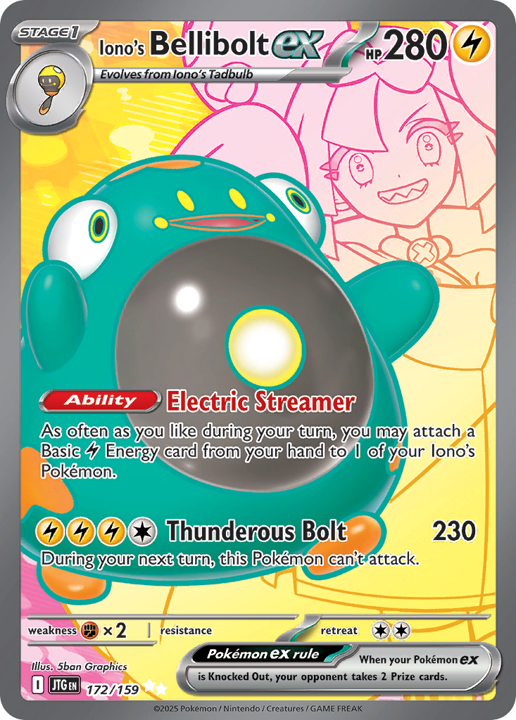 Iono's Bellibolt ex - Journey Together - 172