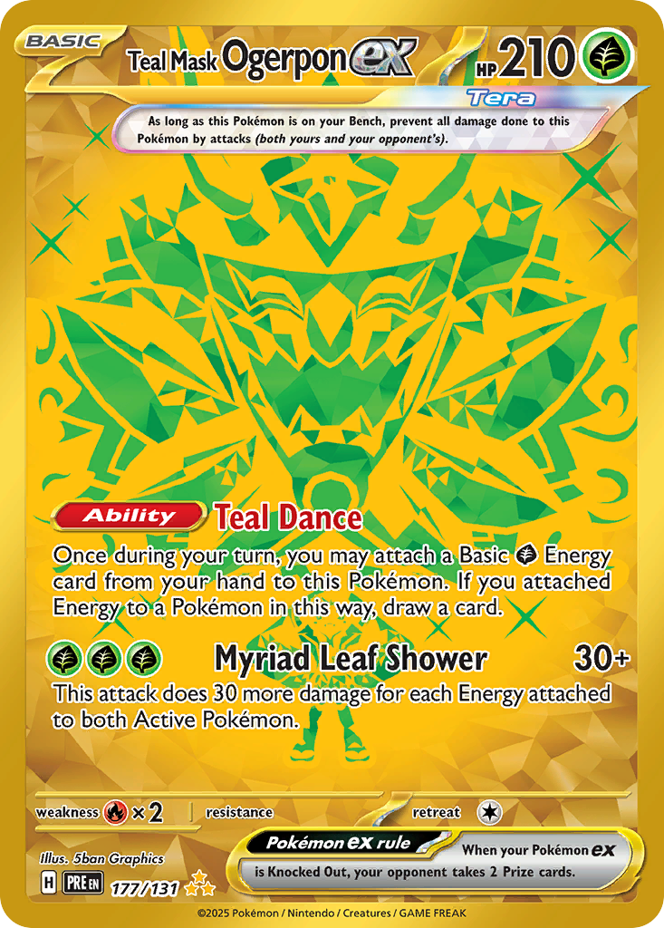 Teal Mask Ogerpon ex - Prismatic Evolutions - 177