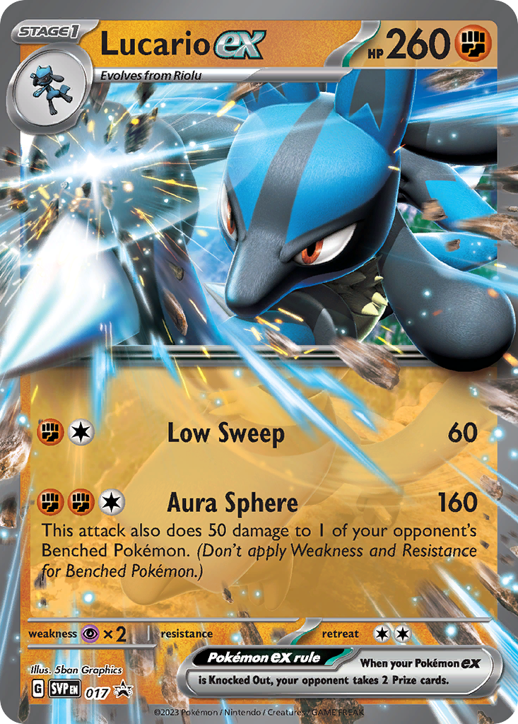 Lucario ex - Scarlet & Violet Black Star Promos - 017