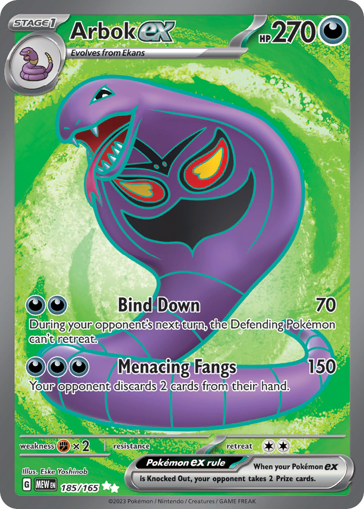 Arbok ex - 151 - 185