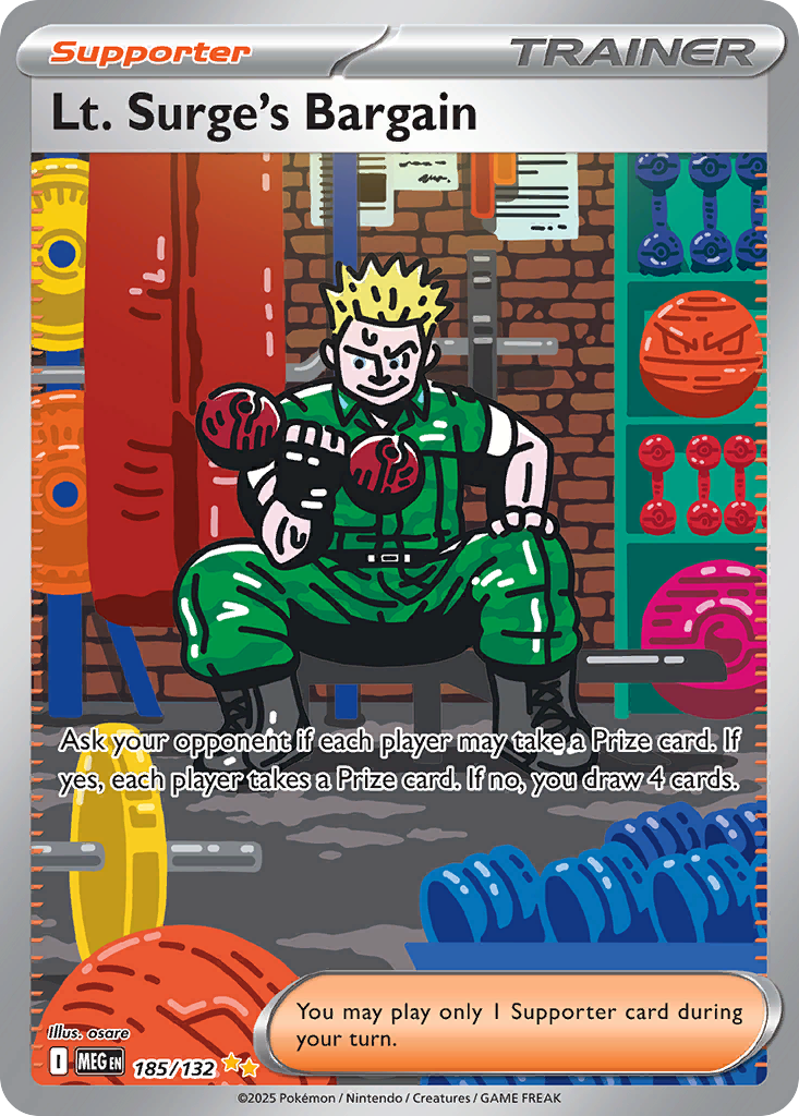 Lt. Surge's Bargain - Mega Evolution - 185