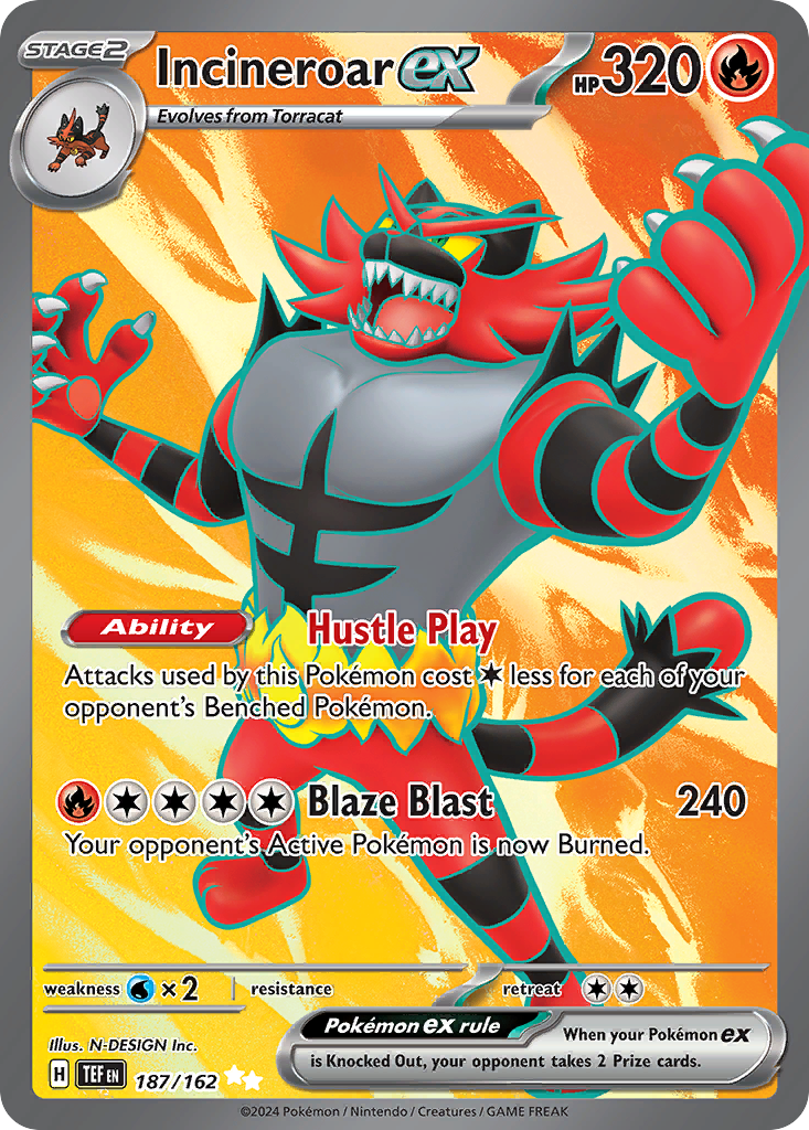 Incineroar ex - Temporal Forces - 187