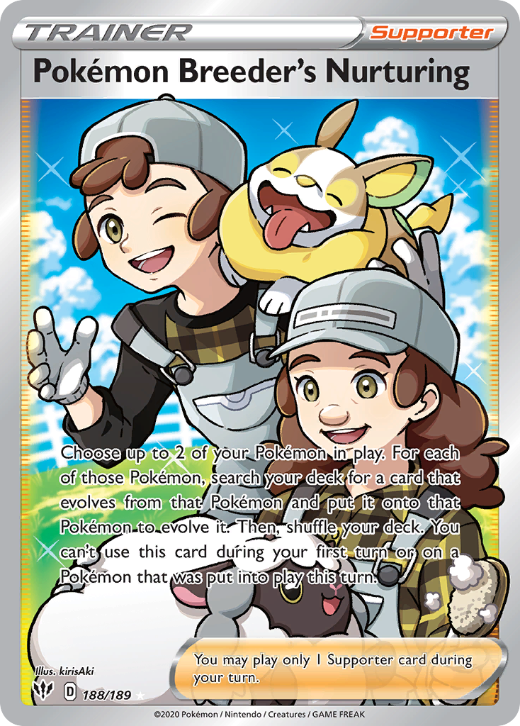 Pokémon Breeder's Nurturing - Darkness Ablaze - 188