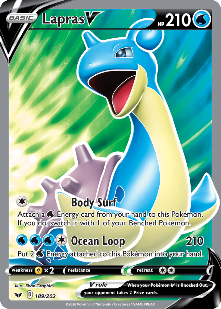 Lapras V - Sword & Shield - 189