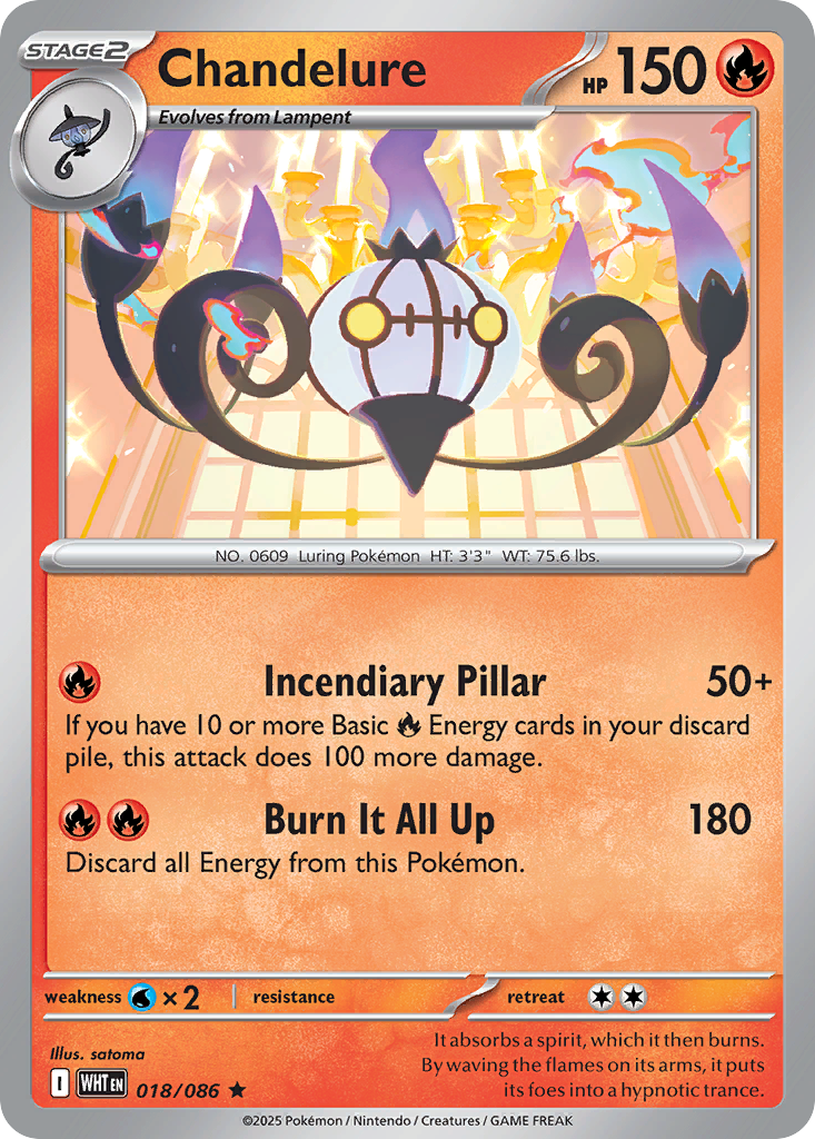 Chandelure - White Flare - 018