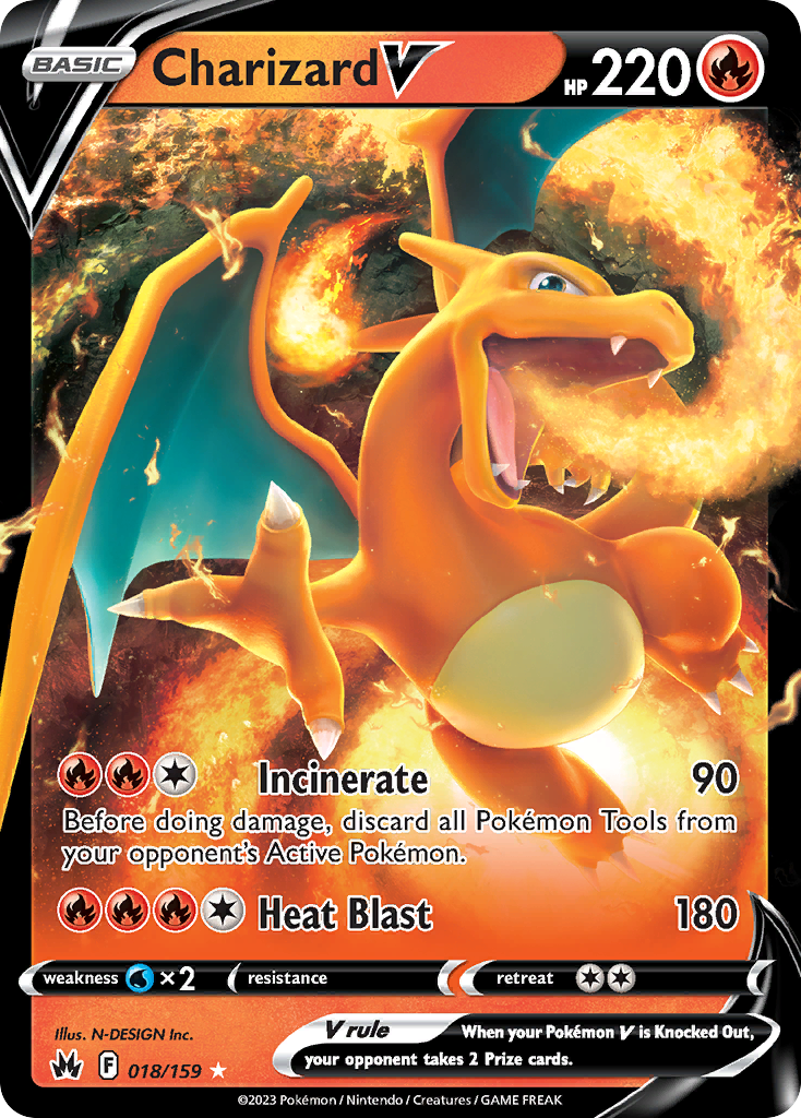 Charizard V - Crown Zenith - 018