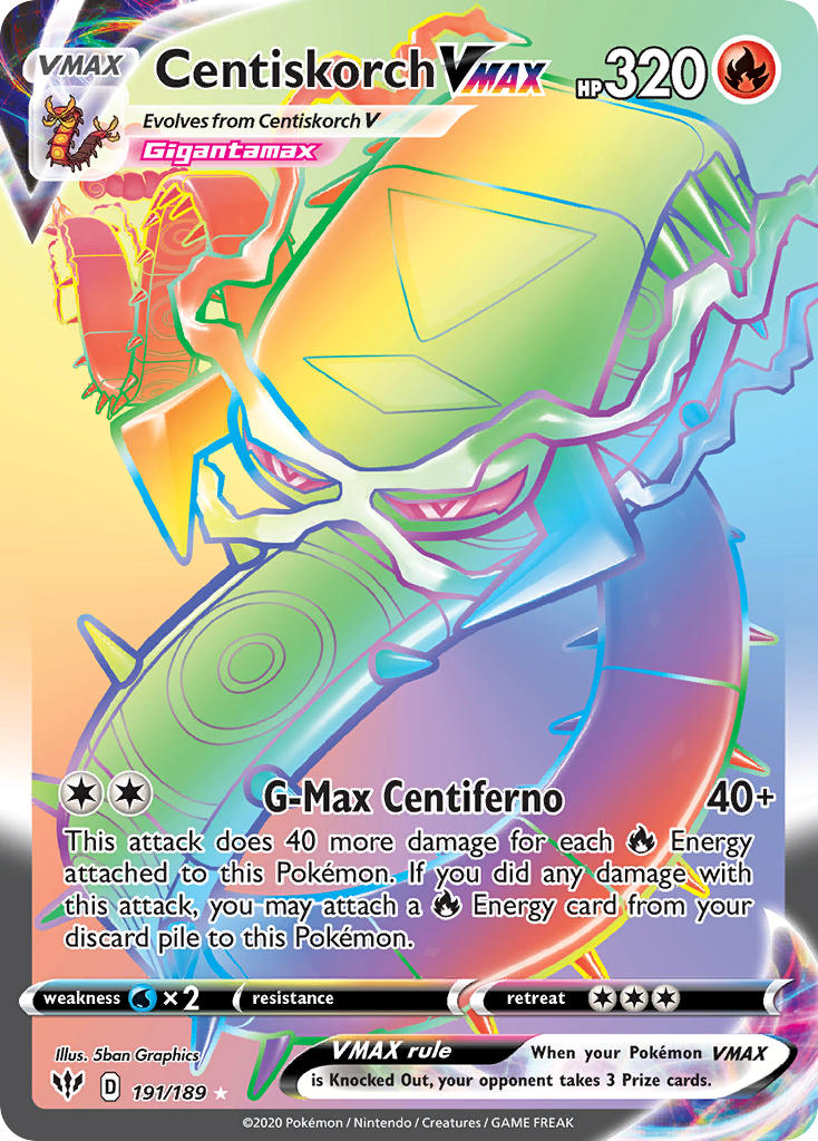 Centiskorch VMAX - Darkness Ablaze - 191