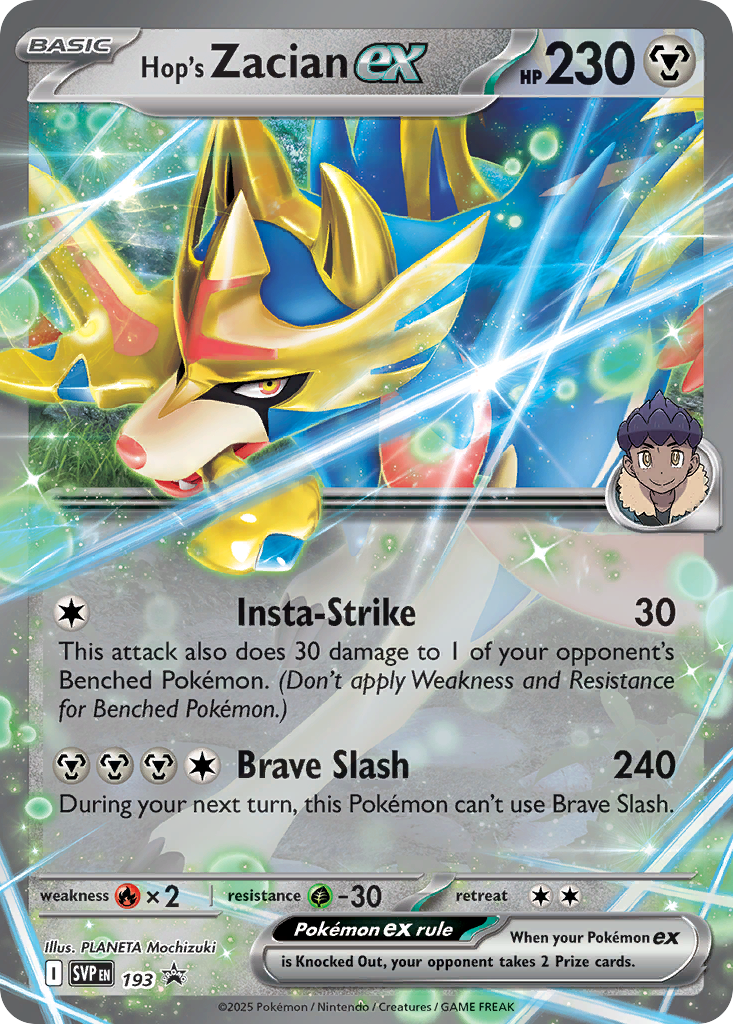 Hop's Zacian ex - Scarlet & Violet Promos - 193