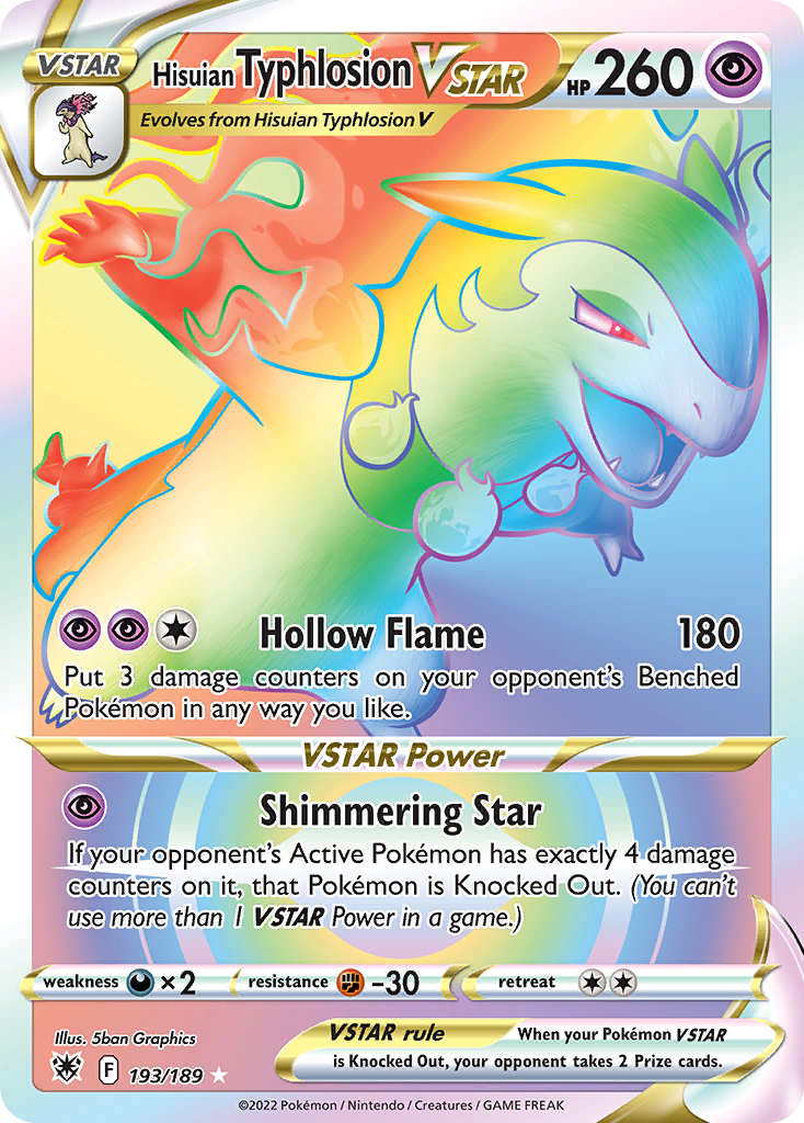 Hisuian Typhlosion VSTAR - Astral Radiance - 193