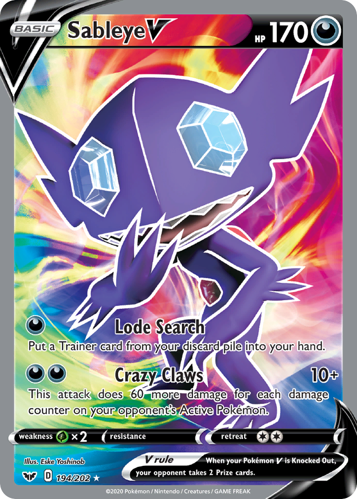Sableye V - Sword & Shield - 194