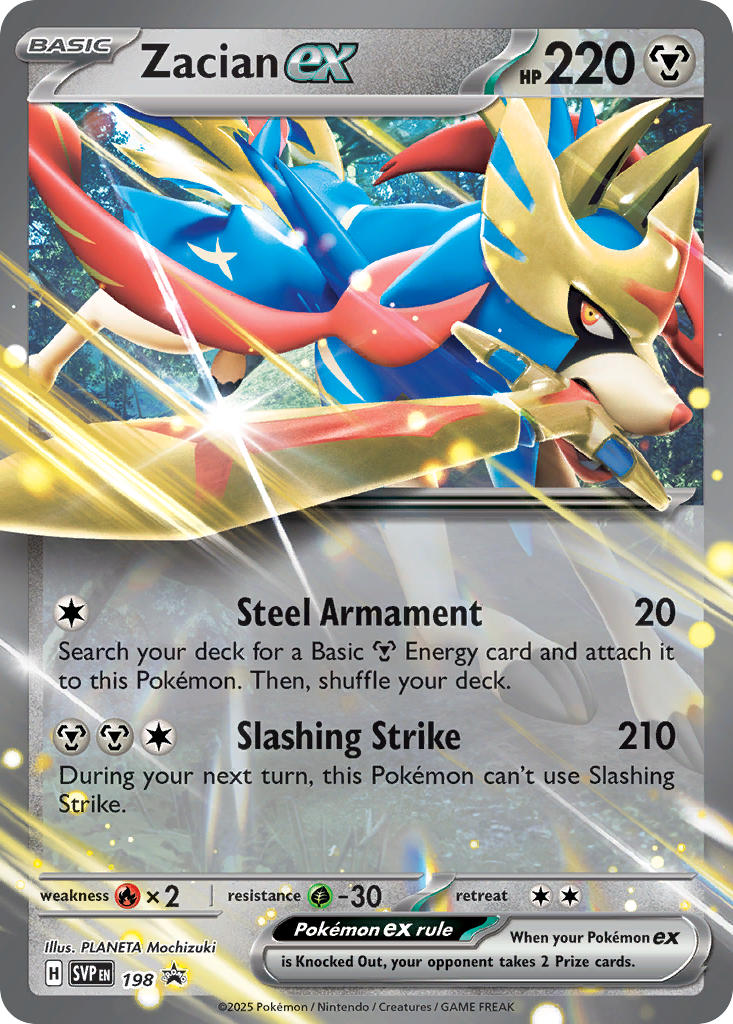 Zacian ex - Scarlet & Violet Promos - 198
