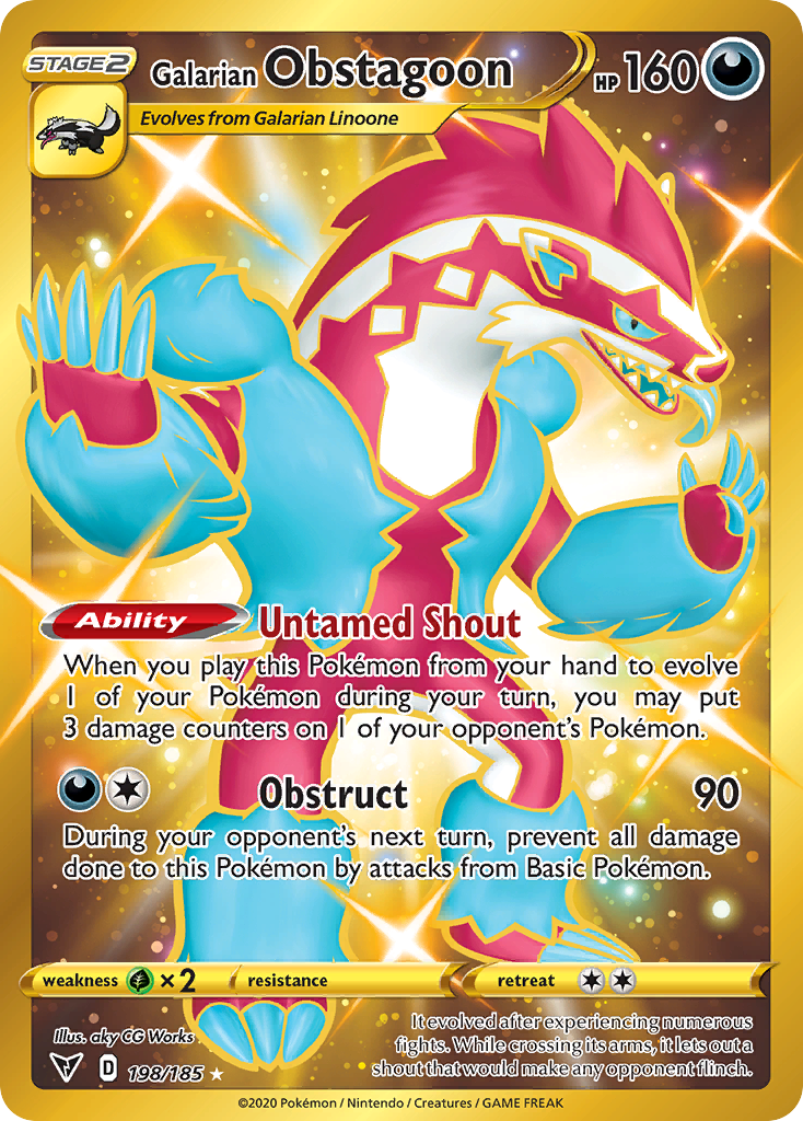 Galarian Obstagoon - Vivid Voltage - 198