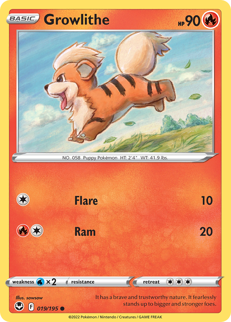 Growlithe - Silver Tempest - 019