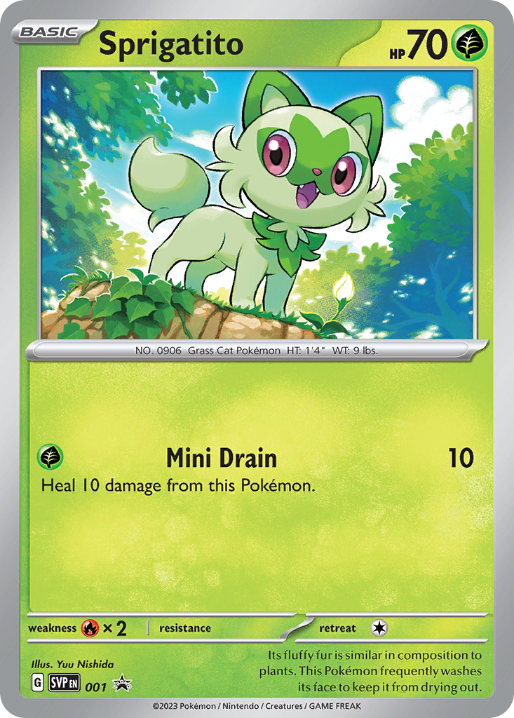 Sprigatito - Scarlet & Violet Black Star Promos - 001