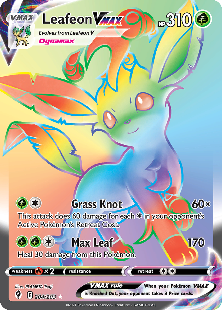 Leafeon VMAX - Evolving Skies - 204