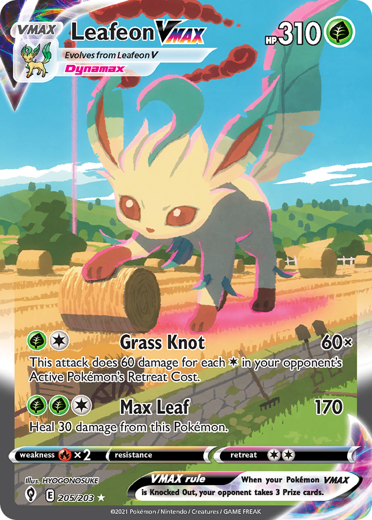 Leafeon VMAX - Evolving Skies - 205