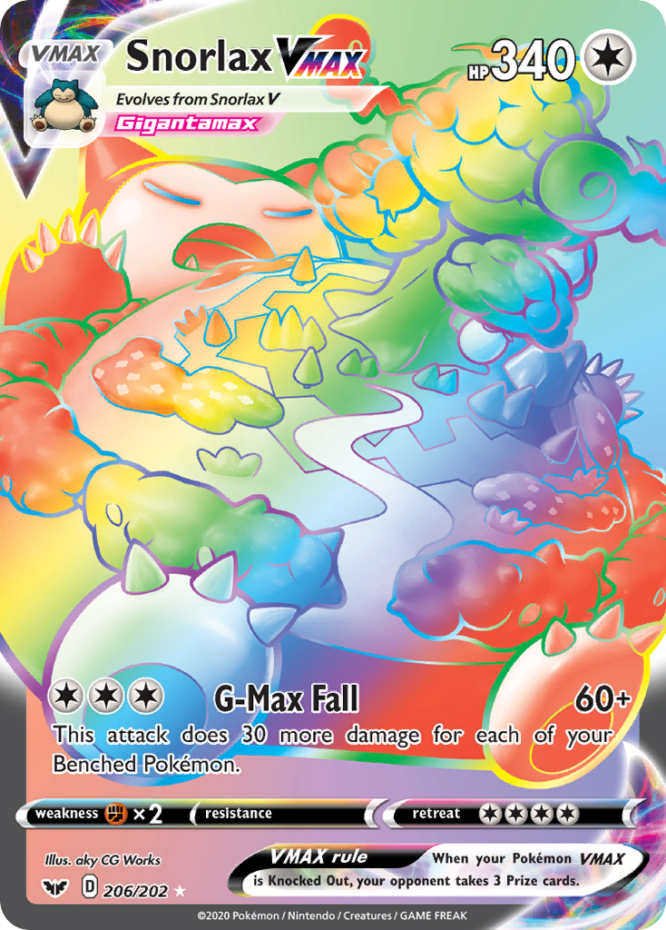 Snorlax VMAX - Sword & Shield - 206