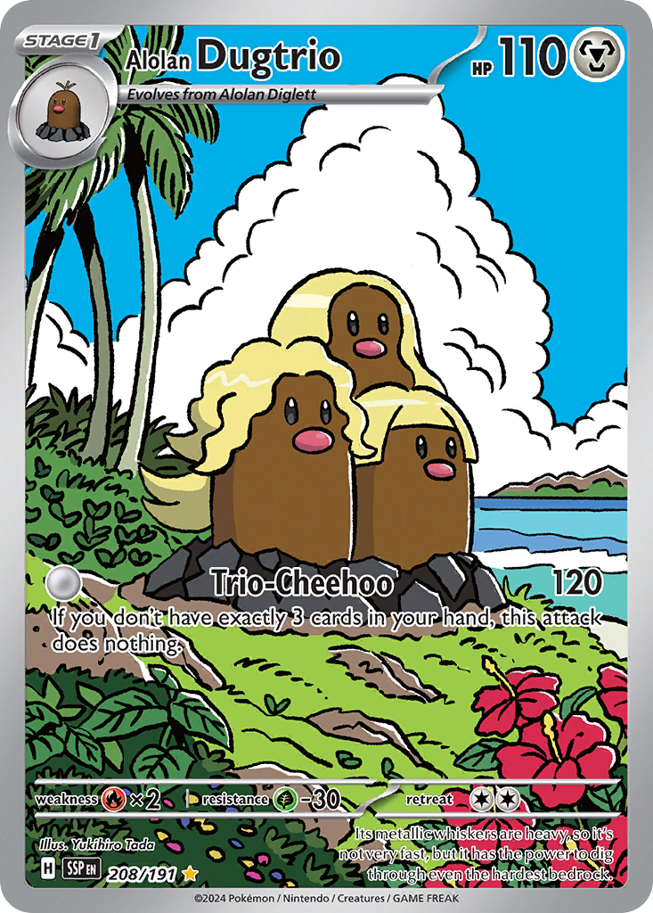 Alolan Dugtrio - Surging Sparks - 208