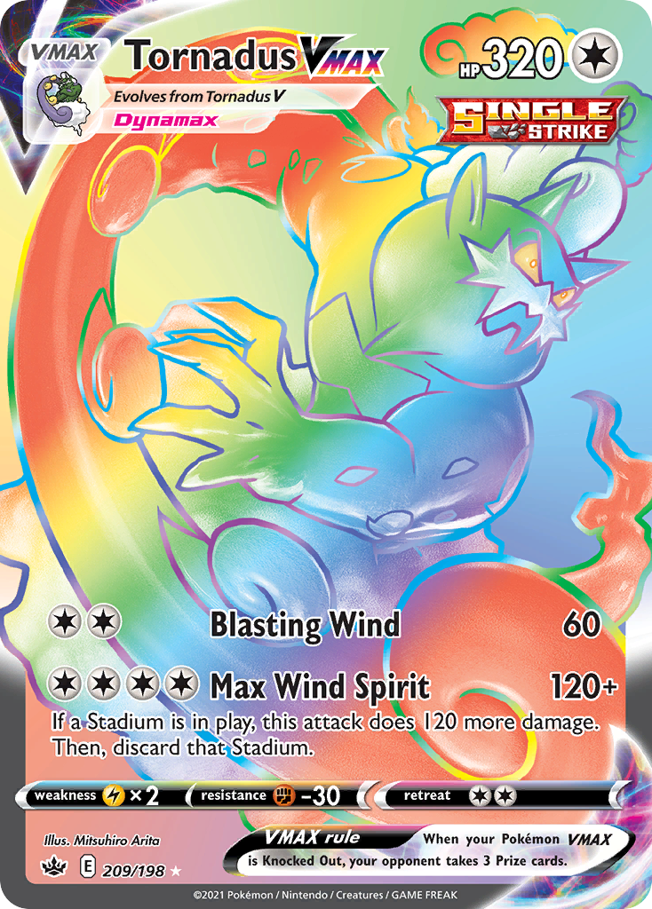 Tornadus VMAX - Chilling Reign - 209