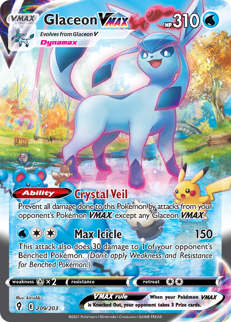 Glaceon VMAX - Evolving Skies - 209