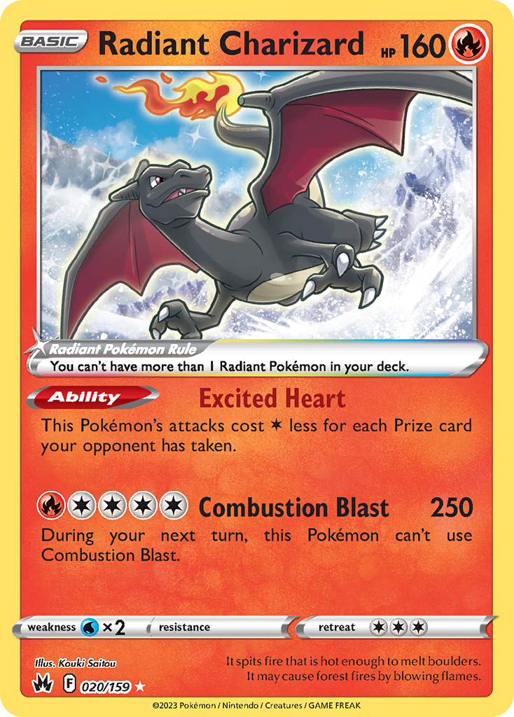 Radiant Charizard - Crown Zenith - 020