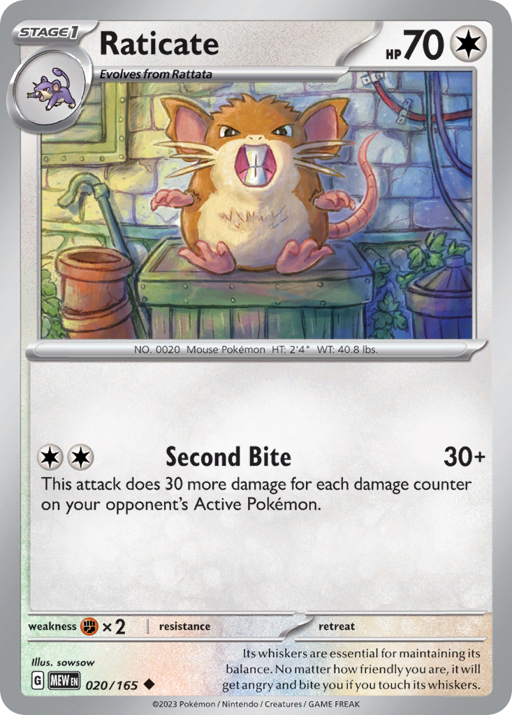 Raticate - 151 - 020