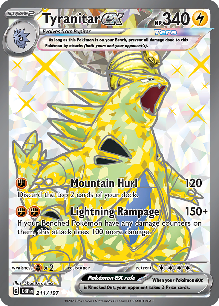 Tyranitar ex - Obsidian Flames - 211