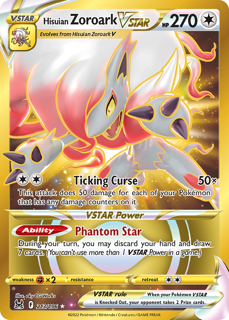 Hisuian Zoroark VSTAR - Lost Origin - 213