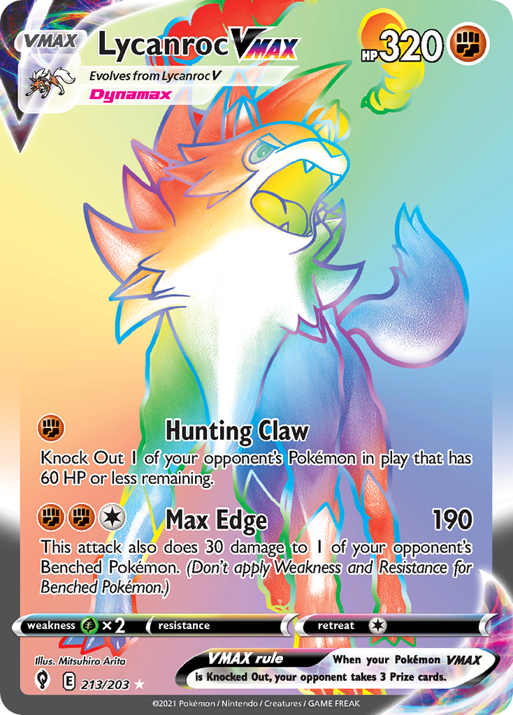 Lycanroc VMAX - Evolving Skies - 213