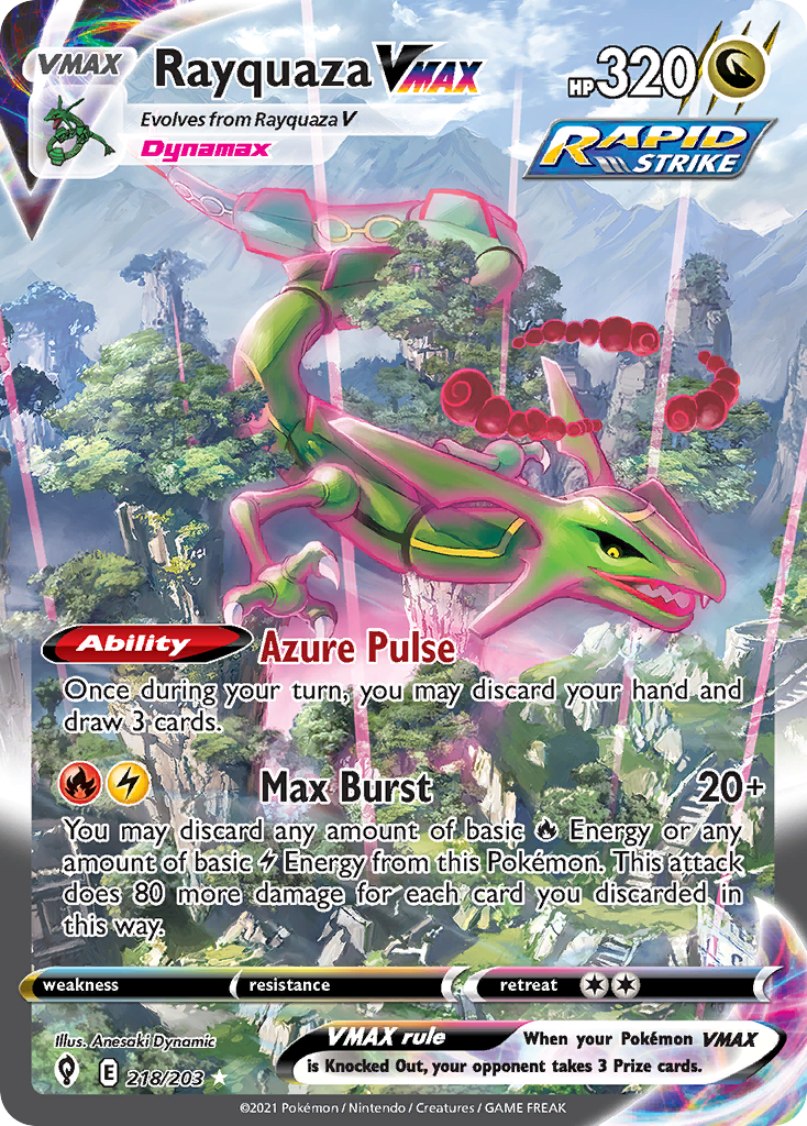 Rayquaza VMAX - Evolving Skies - 218