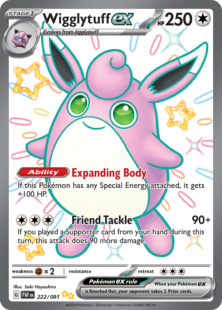 Wigglytuff ex - Paldean Fates - 222