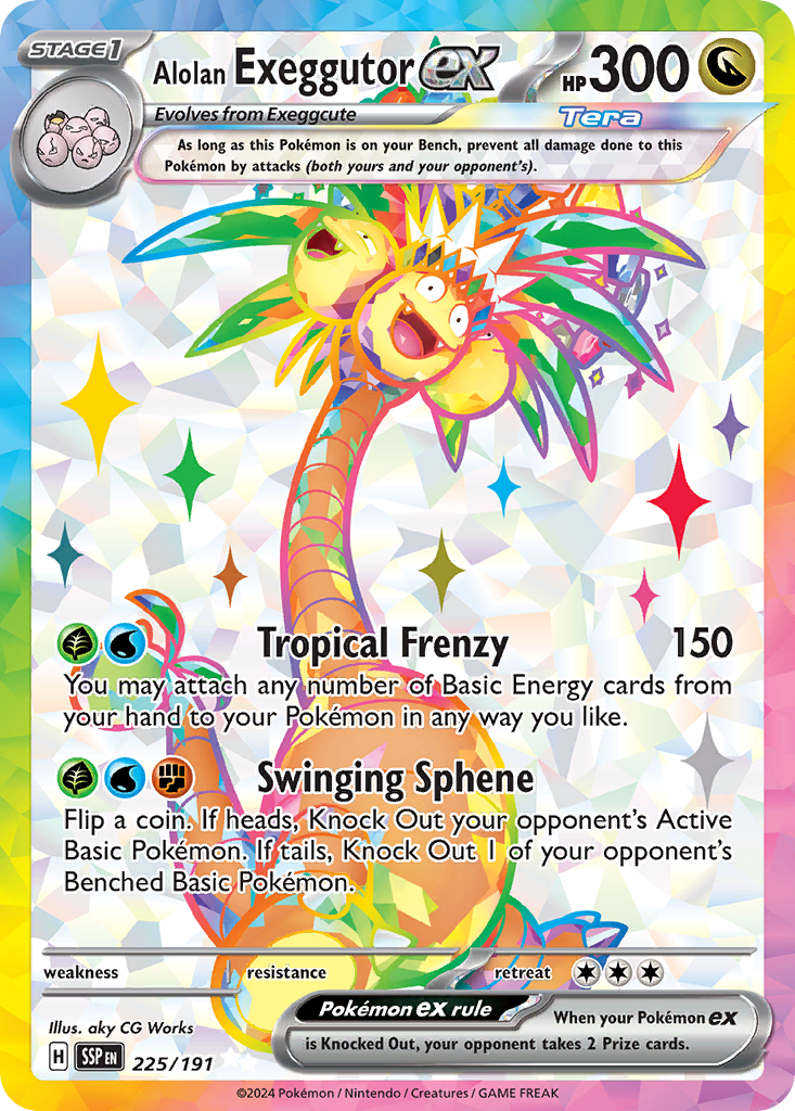 Alolan Exeggutor ex - Surging Sparks - 225