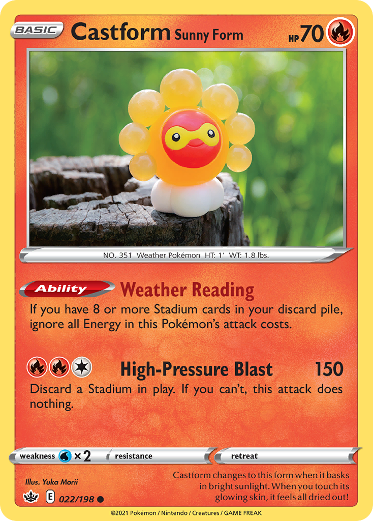 Castform Sunny Form - Chilling Reign - 022