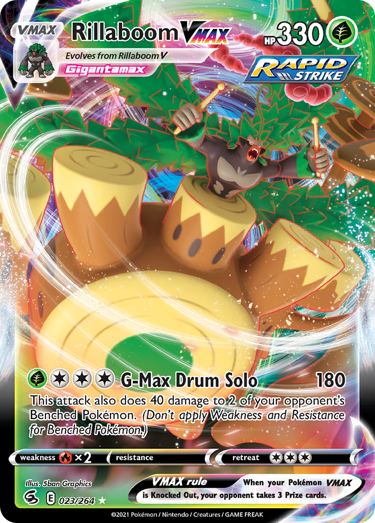 Rillaboom VMAX - Fusion Strike - 023