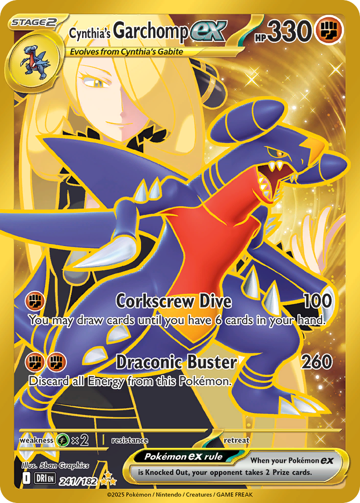 Cynthia's Garchomp ex - Destined Rivals - 241