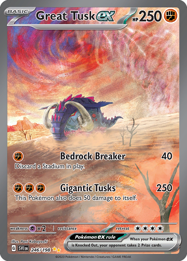 Great Tusk ex - Scarlet & Violet - 246
