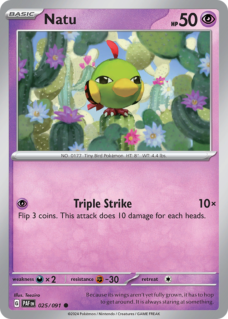 Natu - Paldean Fates - 025