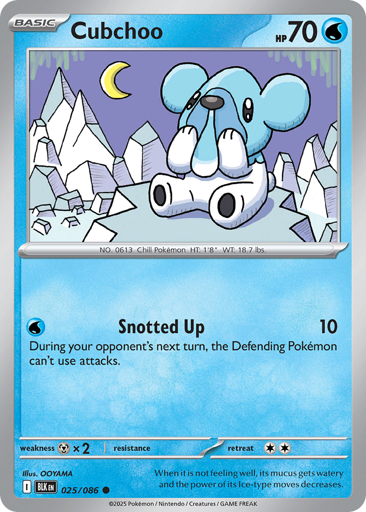 Cubchoo - Black Bolt - 025