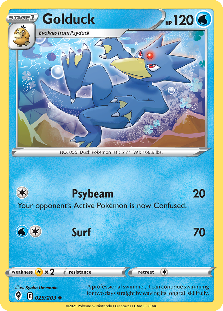Golduck - Evolving Skies - 025