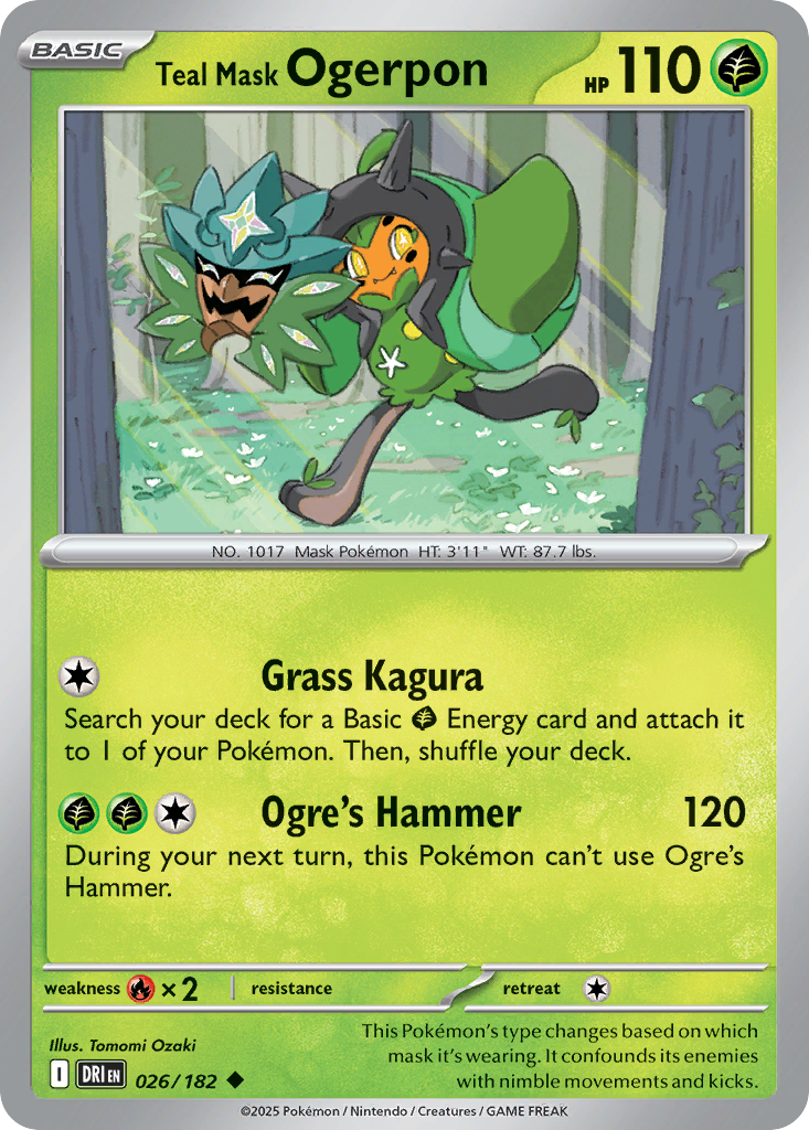 Teal Mask Ogerpon - Destined Rivals - 026