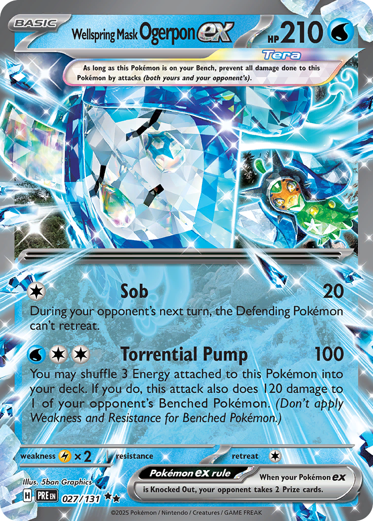 Wellspring Mask Ogerpon ex - Prismatic Evolutions - 027