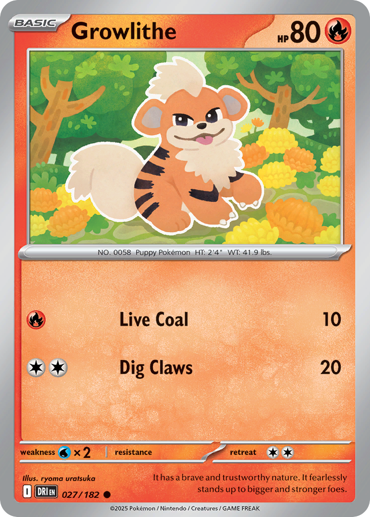 Growlithe - Destined Rivals - 027