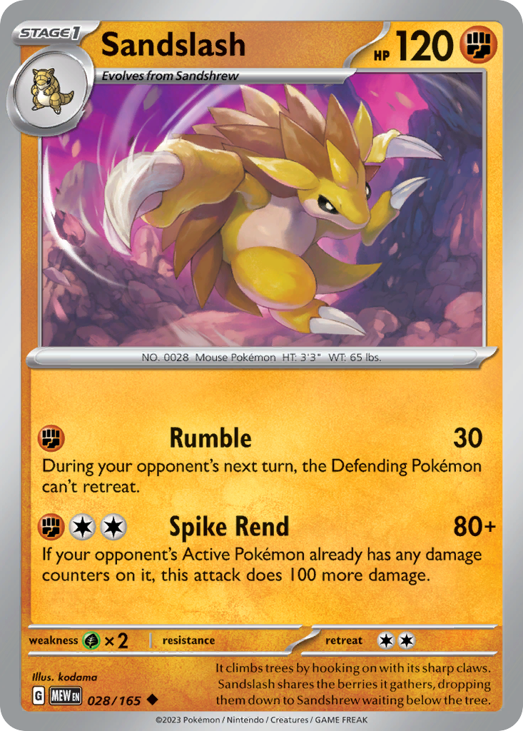 Sandslash - 151 - 028