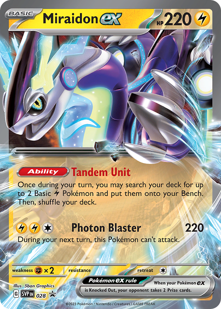 Miraidon ex - Scarlet & Violet Black Star Promos - 028