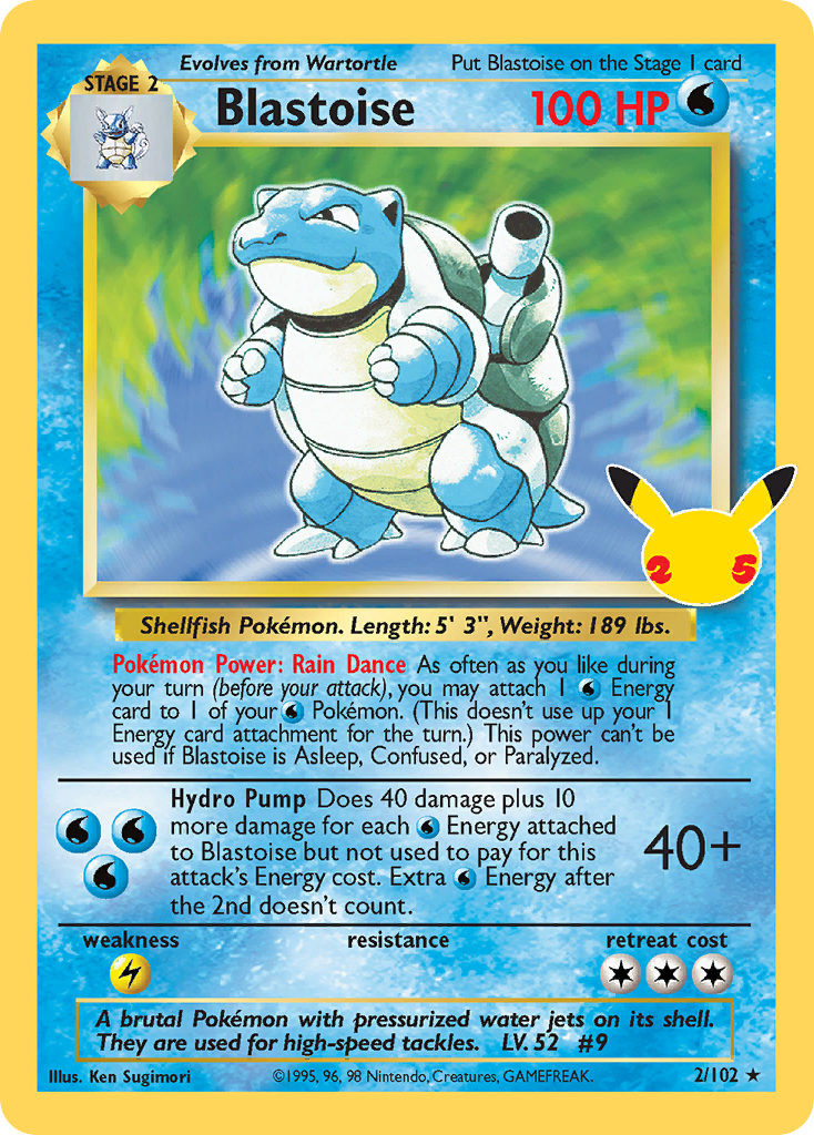 Blastoise - Celebrations: Classic Collection - 002