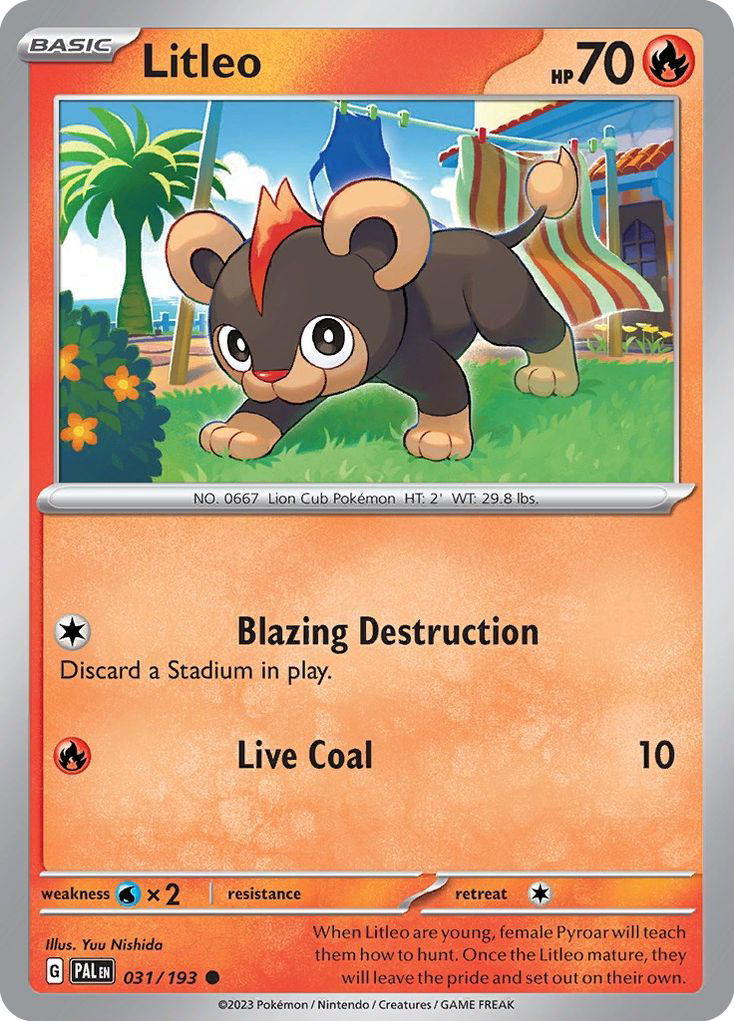 Litleo - Paldea Evolved - 031