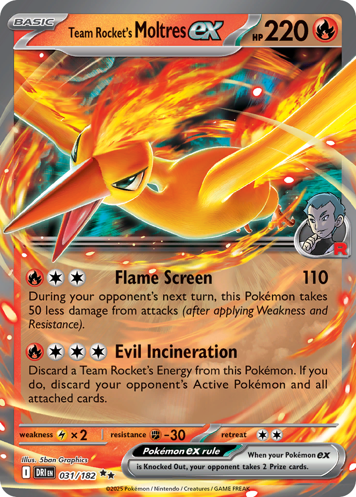 Team Rocket's Moltres ex - Destined Rivals - 031