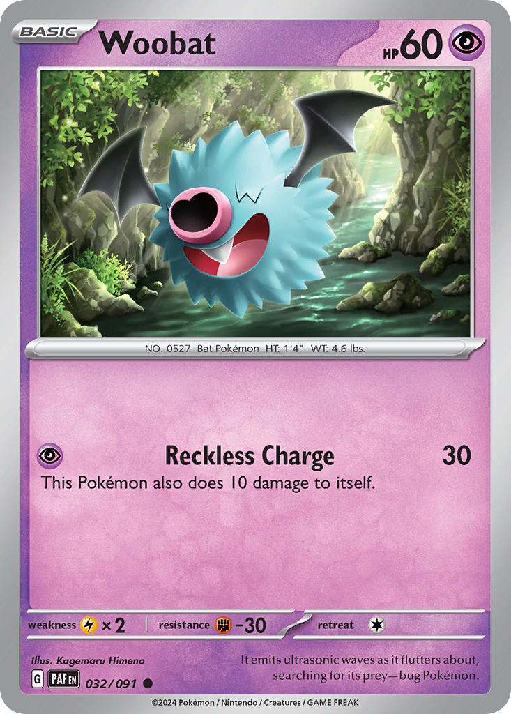 Woobat - Paldean Fates - 032