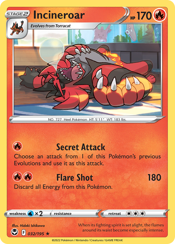 Incineroar - Silver Tempest - 032